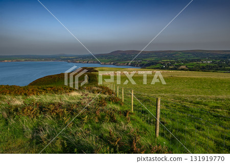 Coastal Path At The Wild Atlantic Coast Of Dinas Head In Pembrokeshire In Wales, United Kingdom 131919770