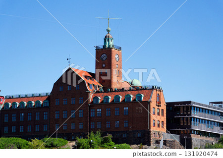 The Navigation school building on Kvarnberget in central Gothenburg, Sweden, sunny day The Navigation school building on Kvarnberget in central Gothenburg, Sweden, sunny day 131920474