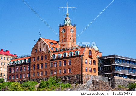 The Navigation school building on Kvarnberget in central Gothenburg, Sweden, sunny day The Navigation school building on Kvarnberget in central Gothenburg, Sweden, sunny day 131920478