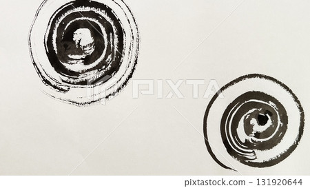 墨波紋、水墨波紋、水墨波紋、圓形螺旋 131920644