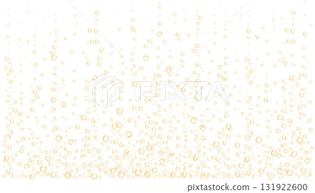 Orange carbonated water with gold bubbles. 131922600