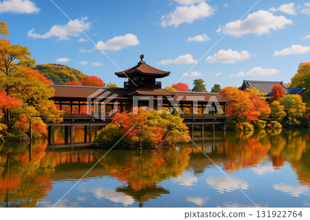 Heian Shrine, Taiheikaku, East Garden, Autumn leaves Heian Shrine, Taiheikaku, East Garden, Autumn leaves 131922764