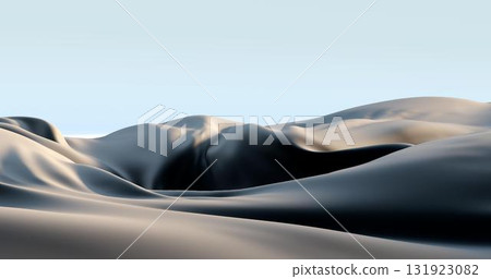 3d rendering. Light brown burlap dense crumpled fabric. Background for your design 3d rendering. Light brown burlap dense crumpled fabric. Background for your design 131923082