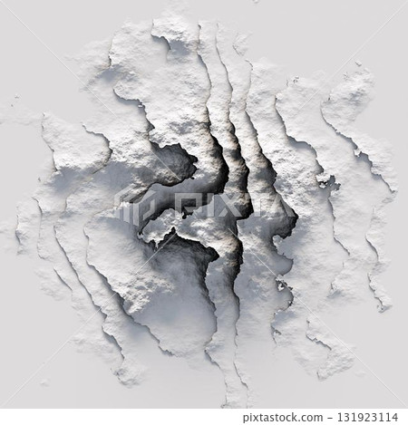 The texture of the plaster or putty. Old style. Wall surface. 131923114