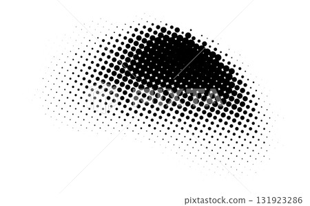 Bold pop art arrow design with halftone effect Bold pop art arrow design with halftone effect 131923286