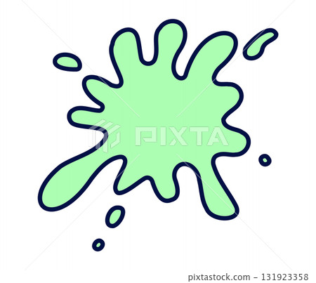 Vibrant green splash shape for creative design projects Vibrant green splash shape for creative design projects 131923358