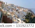Caldera view from Fira in Santorini, Greece 131923772