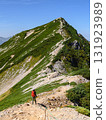 Spectacular mountain views from Mount Karamatsu in the Northern Alps in early autumn Spectacular mountain views from Mount Karamatsu in the Northern Alps in early autumn 131923989