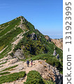 Spectacular mountain views from Mount Karamatsu in the Northern Alps in early autumn Spectacular mountain views from Mount Karamatsu in the Northern Alps in early autumn 131923995