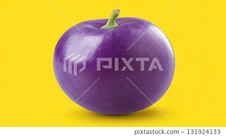 Vibrant Single Marionberry on Seamless Yellow Background, Perfect for Minimalist Food Photography Vibrant Single Marionberry on Seamless Yellow Background, Perfect for Minimalist Food Photography 131924133