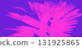 Abstract expressive squiggle swirl neon pink and purple brush strokes background. Grunge vibrant magenta explosion scribble paintbrush texture for trendy banner, surface, poster design 131925865