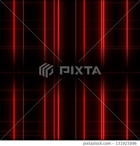 Red Laser Grid Cyber Background with Futuristic Digital Lines 131925896