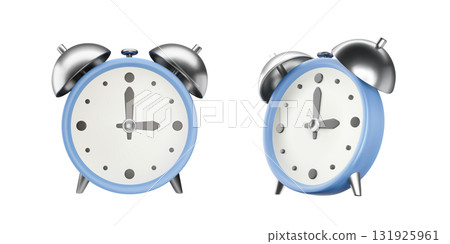 3D vector alarm clock 131925961