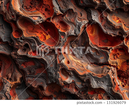 抽象背景與旋轉的紅色火焰 131926079