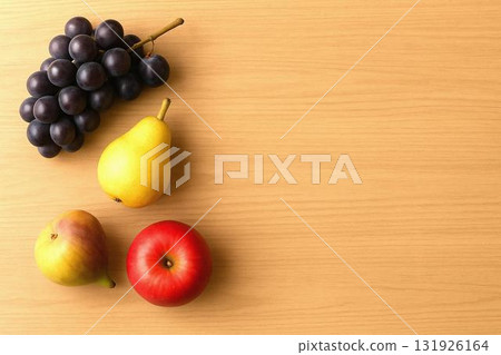 Autumn flavors and the warmth of the dining table. Stock images of fruits, vegetables, rice, mushrooms, etc. 131926164