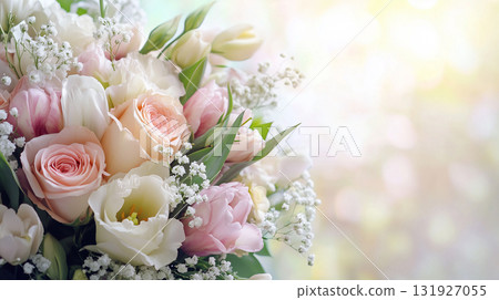 Rose flower arrangement (pink tone) 131927055