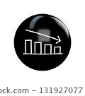 graph icon on white background 131927077