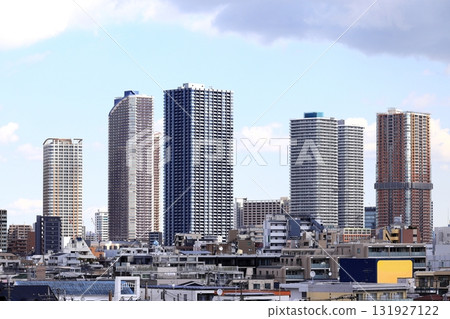 Musashi Kosugi 摩天大樓從 Hiyoshi 公園的遠景 131927122