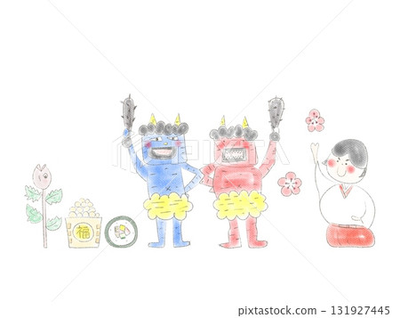 Illustration of Setsubun demon Illustration of Setsubun demon 131927445