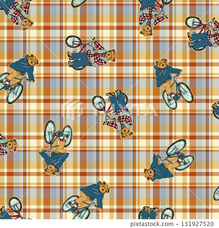 Cute bear design perfect for textiles, 131927520