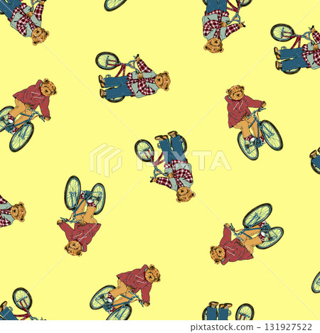 可愛的小熊設計非常適合紡織品， 131927522