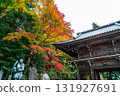 [Tokyo] The beautiful autumn leaves at the gate of Takao-san Yakuo-in Temple 131927691