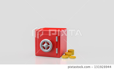 The Safe deposit box for Earn or Business concept 3d Rendering. 131928944