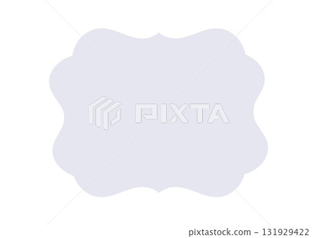 Simple and retro frame illustration material, pale blue-gray color, vector png transparent 131929422