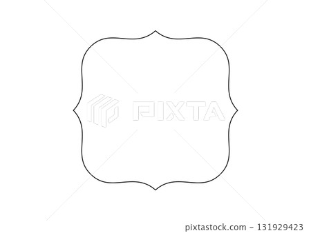 Frame illustration material Black and white lines Simple Vector PNG transparent 131929423