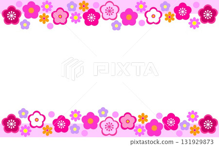 Plum blossom frame white space Plum blossom frame white space 131929873