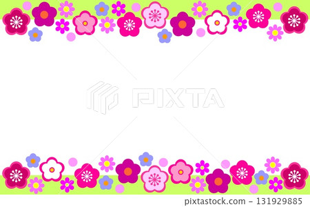 梅花框留白 梅花框留白 131929885