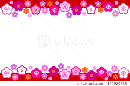 Plum blossom frame white space Plum blossom frame white space 131929889