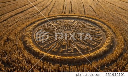 麥田中出現巨型麥田怪圈和奇妙的地球藝術 131930101