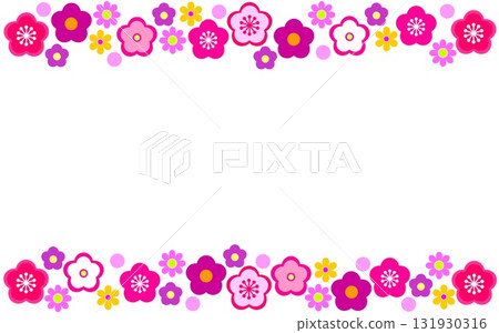 梅花框架白色背景白色空間 梅花框架白色背景白色空間 131930316