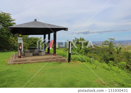View of the summit of the remains of Samegao Castle (Myoko City, Niigata Prefecture) 131930431