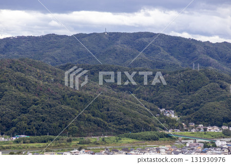 Mount Shinobu in Fukushima: Mount Benten seen from the second observation deck Mount Shinobu in Fukushima: Mount Benten seen from the second observation deck 131930976