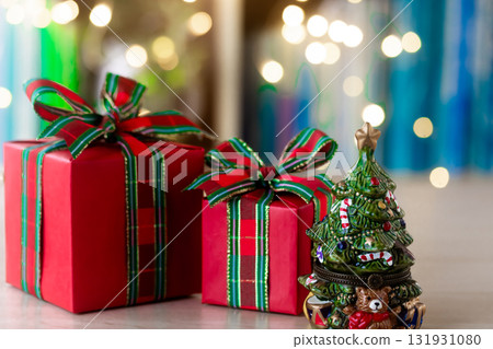 Christmas presents in illuminated bags Christmas presents in illuminated bags 131931080