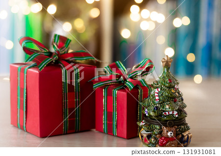 Christmas presents in illuminated bags Christmas presents in illuminated bags 131931081