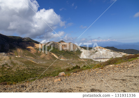 The marshland seen from the summit of Azuma Kofuji in Fukushima 131931336
