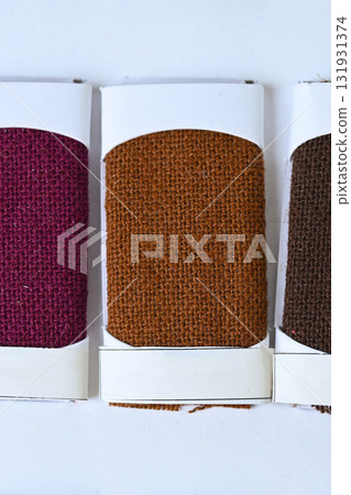 sample color shade of brown fabric textile of clothing industry 131931374