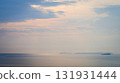 beautiful view of sea and sky in the morning, natural background 131931444