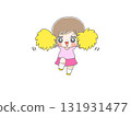 People cheering with pom-poms 131931477