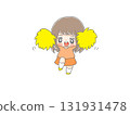 People cheering with pom-poms 131931478