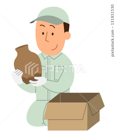Organizing and cleaning up before death 2 / Male worker 1 Organizing and cleaning up before death 2 / Male worker 1 131931530