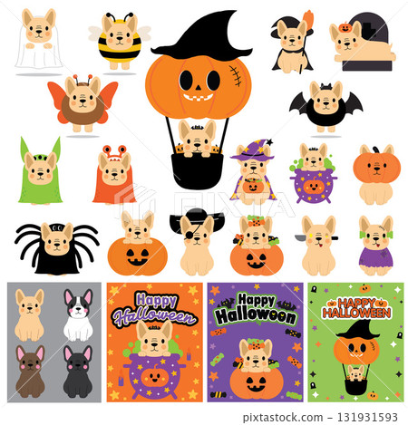 French bulldog halloween 131931593