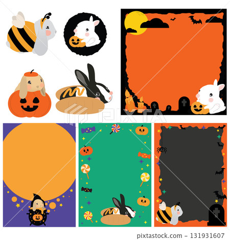 Cute rabbit halloween Cute rabbit halloween 131931607