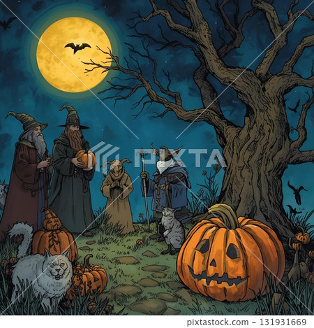 Halloween night scene 07 Halloween night scene 07 131931669
