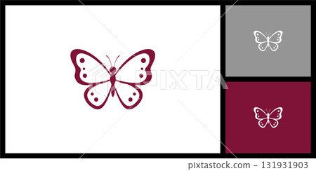 Elegant Butterfly Line Art Icon for Beauty and Nature Elegant Butterfly Line Art Icon for Beauty and Nature 131931903