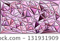 Abstract background of shiny metallic pink triangles 131931909