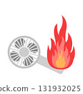 Ignition handy fan illustration 131932025
